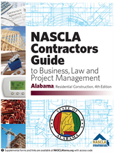 Load image into Gallery viewer, ALABAMA - NASCLA Contractors Guide to Business, Law and Project Management, Residential Construction, 4th Ed
