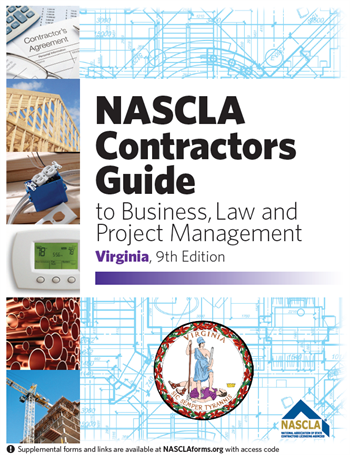 VIRGINIA - NASCLA Contractors Guide to Business, Law and Project Management, Virginia 9th Edition