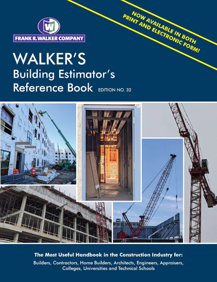 Walker's, Building Estimator's Reference Book, 32nd Ed